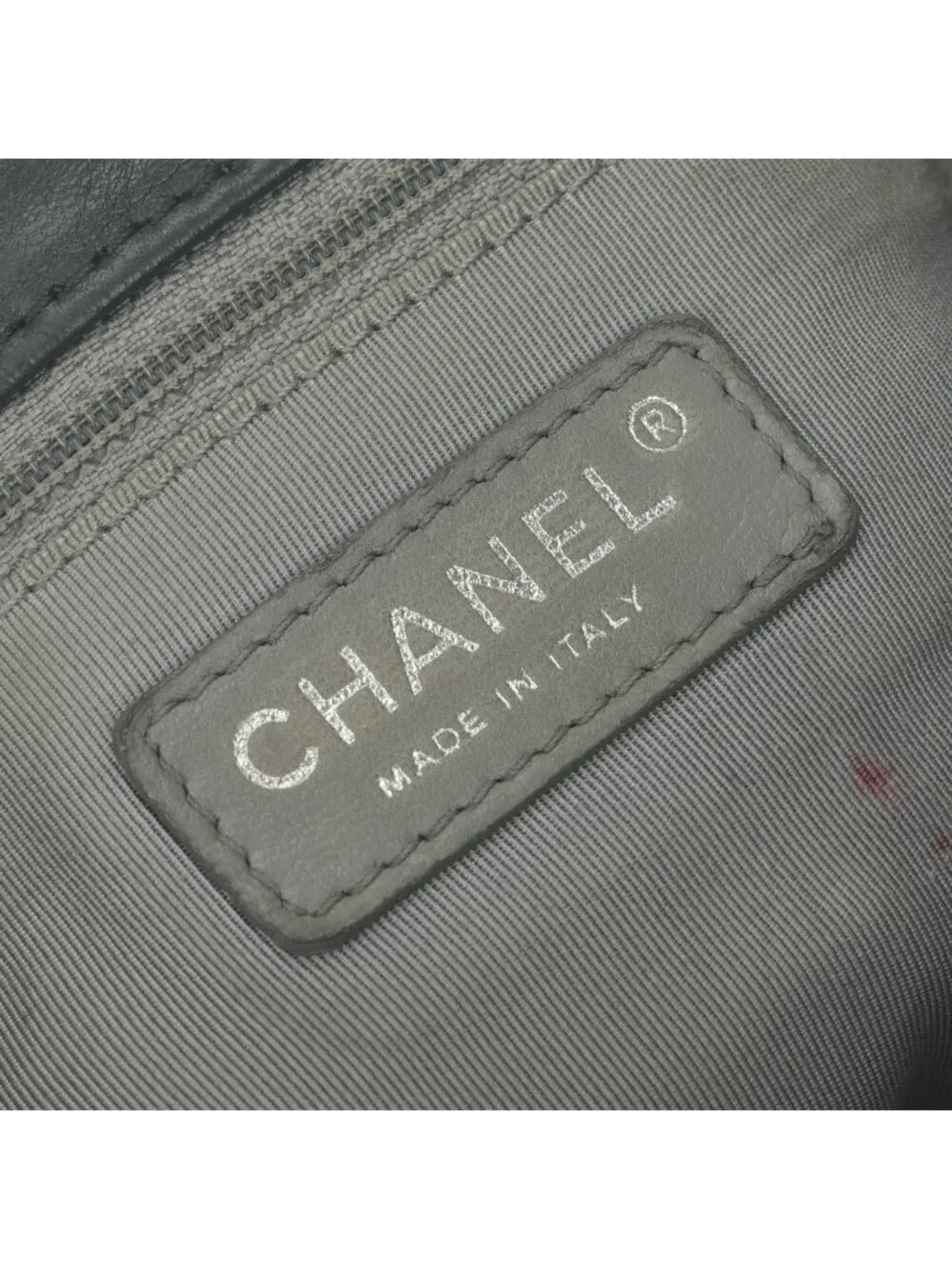 Chanel 2.55 Line Shoulder Bag Calfskin Gray Glay Silver Chain